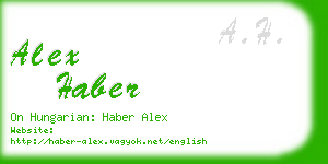 alex haber business card